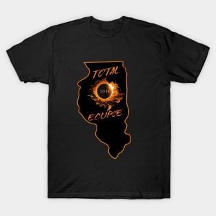 Total Eclipse 2024 Illinois T-Shirt